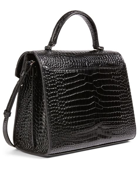 ysl cassandra bag croc